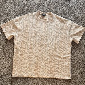 Cream Patterned Tee